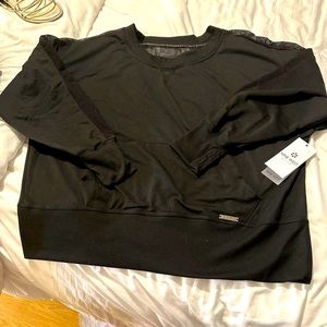 New Nine West Full Sleeve Active Shirt~2X~Black